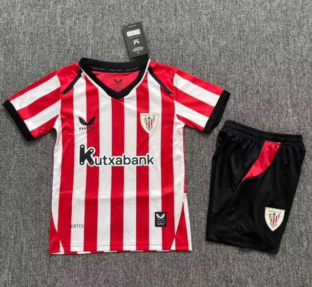Kids-Athletic Bilbao 26/27 Home Soccer Jersey